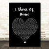 Snow Patrol I Think Of Home Black Heart Song Lyric Quote Music Print