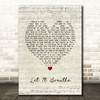 Water Liars Let It Breathe Script Heart Song Lyric Quote Music Print