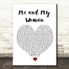 Roy Harper Me and My Woman White Heart Song Lyric Quote Music Print