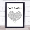 Sam Fender White Privilege White Heart Song Lyric Quote Music Print