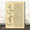 The Smiths Cemetry Gates Rustic Script Song Lyric Quote Music Print