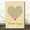 Tyketto Forever Young Vintage Heart Song Lyric Quote Music Print