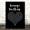 Wheatus Teenage Dirtbag Black Heart Song Lyric Quote Music Print