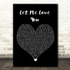 Mario Let Me Love You Black Heart Song Lyric Quote Music Print