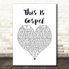 Panic! At The Disco This Is Gospel White Heart Song Lyric Quote Music Print