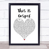 Panic! At The Disco This Is Gospel White Heart Song Lyric Quote Music Print