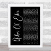 Breaking Benjamin Ashes Of Eden Black Script Song Lyric Quote Music Print