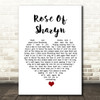 Killswitch Engage Rose Of Sharyn White Heart Song Lyric Quote Music Print