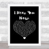 Jon & Vangelis I Hear You Now Black Heart Song Lyric Quote Music Print