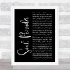 Michael Bolton Soul Provider Black Script Song Lyric Quote Music Print