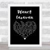 Black Sabbath Planet Caravan Black Heart Song Lyric Quote Music Print