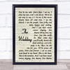 Julie Rogers The Wedding Vintage Script Song Lyric Quote Music Print