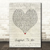 Brett Young Suppose To Be Script Heart Song Lyric Quote Music Print