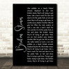 Paul Weller Broken Stones Black Script Song Lyric Quote Music Print