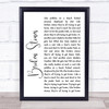 Paul Weller Broken Stones White Script Song Lyric Quote Music Print