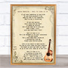 Aaron Neville Tell It Like It Is Song Lyric Vintage Quote Print