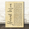 Neil Young Harvest Moon Rustic Script Song Lyric Quote Music Print