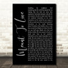 Switchfoot Meant To Live Black Script Song Lyric Quote Music Print