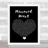 FKA Twigs Mirrored Heart Black Heart Song Lyric Quote Music Print