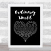 Green Day Ordinary World Black Heart Song Lyric Quote Music Print