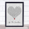 Squeeze Up The Junction Grey Heart Song Lyric Quote Music Print