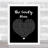 Sammy Davis Jr. The Candy Man Black Heart Song Lyric Quote Music Print