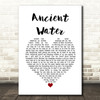 Future Islands Ancient Water White Heart Song Lyric Quote Music Print