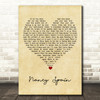 Christy Moore Nancy Spain Vintage Heart Song Lyric Quote Music Print