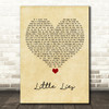 Fleetwood Mac Little Lies Vintage Heart Song Lyric Quote Music Print