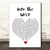 Annie Lennox Into The West White Heart Song Lyric Quote Music Print