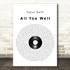 Taylor Swift All Too Well Vinyl Record Song Lyric Quote Music Print