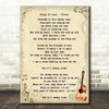 Kings Of Leon Closer Song Lyric Vintage Quote Print