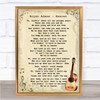 Bryan Adams Heaven Song Lyric Vintage Quote Print