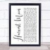 Neil Young Harvest Moon White Script Song Lyric Quote Music Print