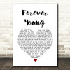 Tyketto Forever Young White Heart Song Lyric Quote Music Print