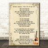 Michael Jackson She's Out Of My Life Song Lyric Vintage Quote Print