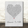 Queen Hammer To Fall Grey Heart Song Lyric Quote Music Print