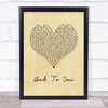 Ariana Grande, Normani, Nicki Minaj Bad To You Vintage Heart Song Lyric Quote Music Print