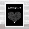 Nahko And Medicine For The People Great Spirit Black Heart Song Lyric Quote Music Print