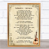 OneRepublic Apologize Song Lyric Vintage Quote Print