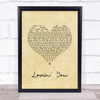 Minnie Riperton Lovin' You Vintage Heart Song Lyric Quote Music Print