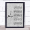 Randy Crawford Almaz Grey Rustic Script Song Lyric Quote Music Print