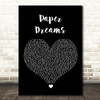 Lucy Spraggan Paper Dreams Black Heart Song Lyric Quote Music Print