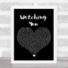 Rodney Atkins Watching You Black Heart Song Lyric Quote Music Print