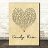 Soul For Real Candy Rain Vintage Heart Song Lyric Quote Music Print