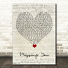 All Time Low Missing You Script Heart Song Lyric Quote Music Print