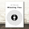 All Time Low Missing You Vinyl Record Song Lyric Quote Music Print