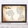 Bette Midler The Rose Man Lady Couple Song Lyric Quote Music Print