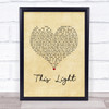 Dan Andriano This Light Vintage Heart Song Lyric Quote Music Print