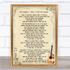 Rod Stewart Have I Told You Lately Song Lyric Vintage Quote Print